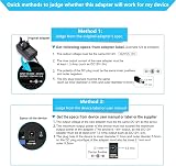SZZKtech 12V AC DC Power Supply Adapter Charger 8 Tips 2A 24W Converter view 4
