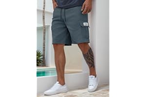 Men's Camping Cargo Shorts - Lightweight Backpacking Shorts with Adjustable Waistband Drawstring