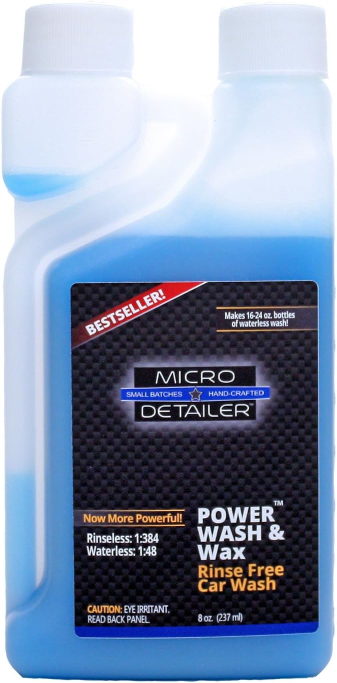 Micro Detailer 1:384 Ultra Hyper-Concentrated Rinseless Car Wash Rinse Free Power Wash (8 oz.)