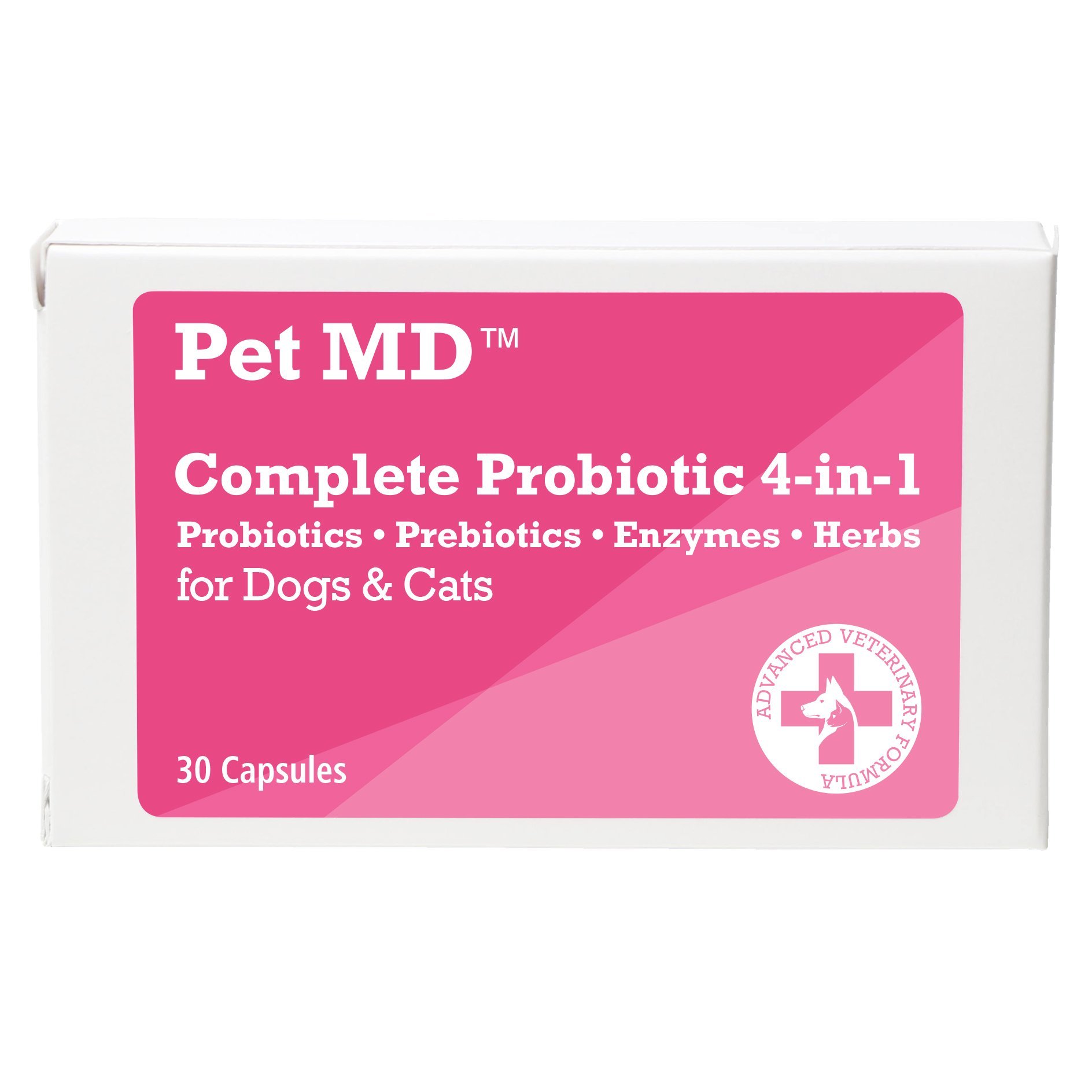 Pet MD Dog Probiotic, Prebiotic, Digestive Enzymes and Herbs Canine