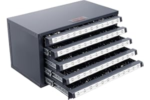 VEVOR Drill Bit Dispenser Cabinet, Five-Drawer Drill Bit Organizer Cabinet for 33/64" to 63/64" Steel Drill Dispenser Organiz