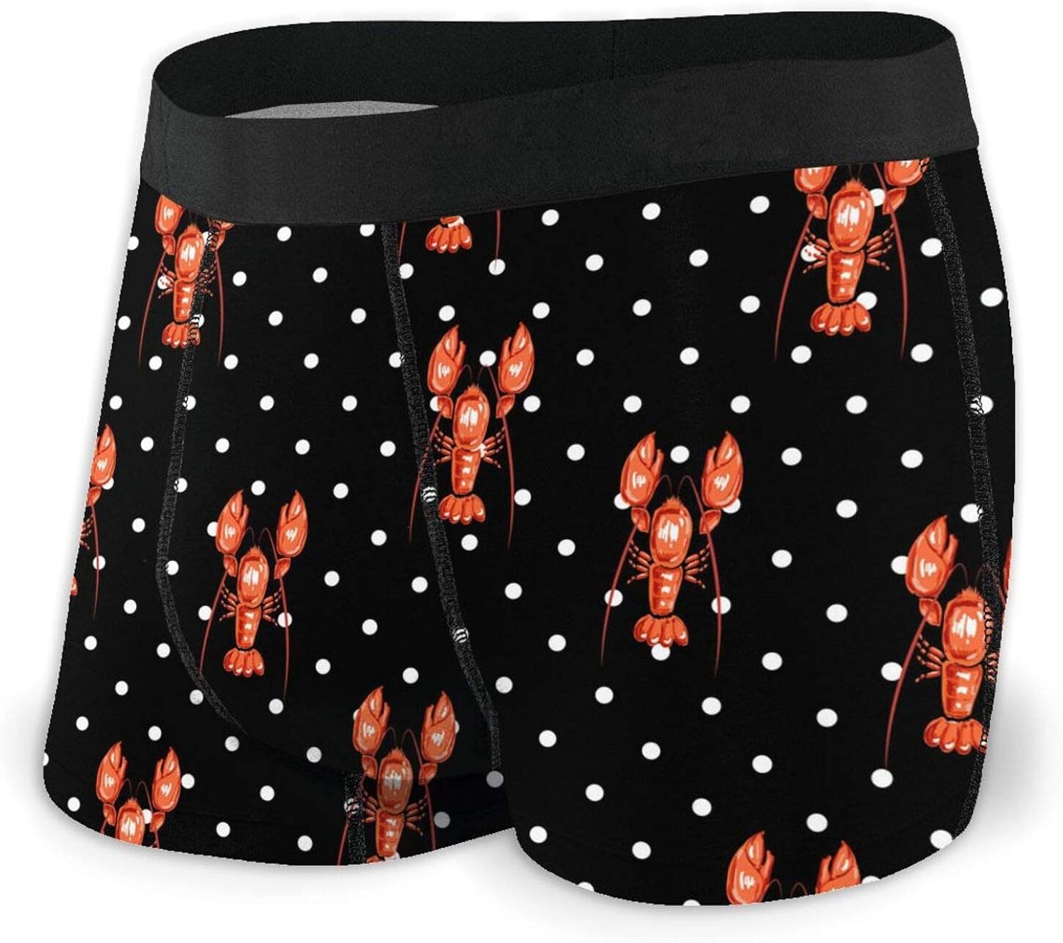Lobster Seamless Pattern Men'S Underwear Boxer Briefs Comfortable Short