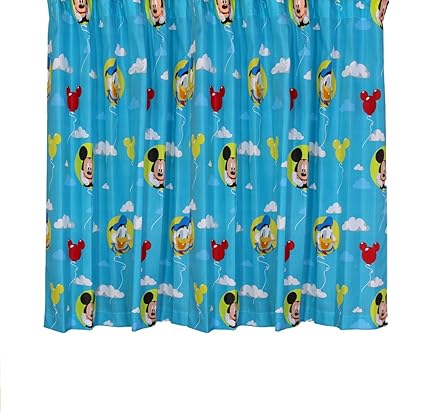 Character World Disney Mickey Mouse Puzzled 54 Inch Curtains