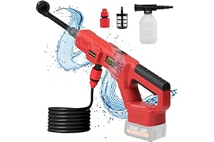Cordless Pressure Washer for Milwaukee M18 Battery, Portable Cordless Power Washer 1000PSI, Handheld Car Pressure Washer with