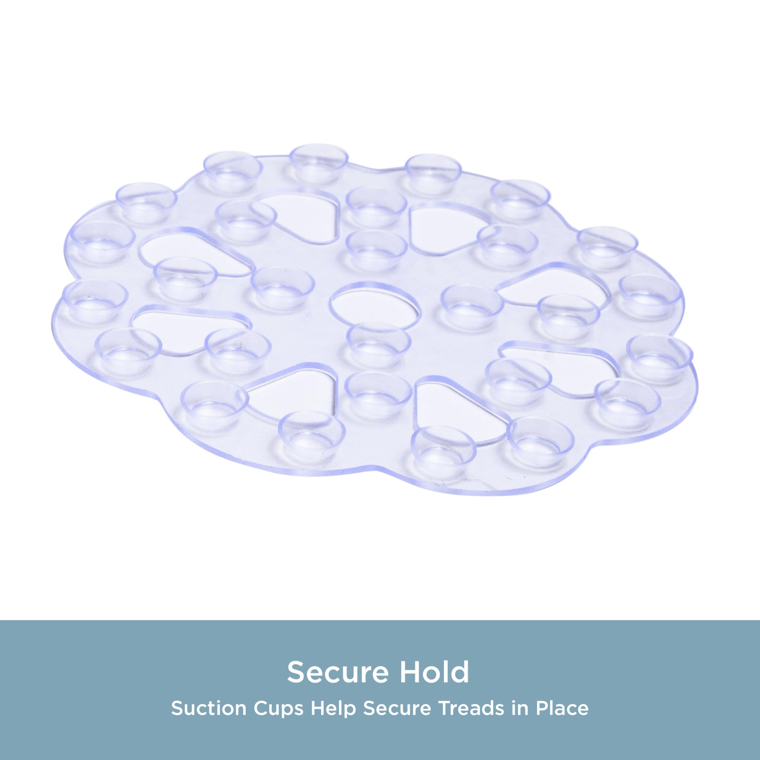 Kenney KN61549 Vinyl Bath Treads with Suction Cups for Use Inside the Bathroom Shower, 5