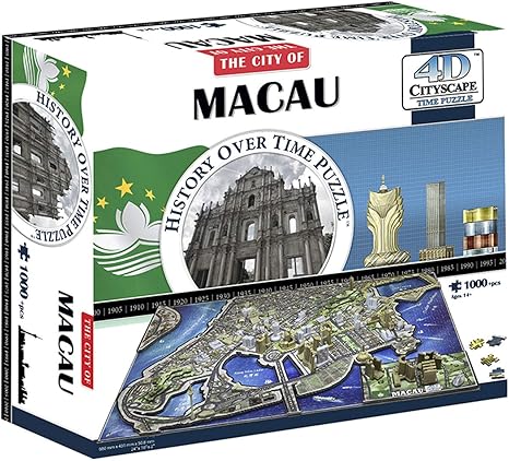 Puzzle 4d Cityscape Macau China 1023 Piece Puzzles For Kids And Adults Ages 14 Years Old And Up 3 D Puzzles Amazon Canada