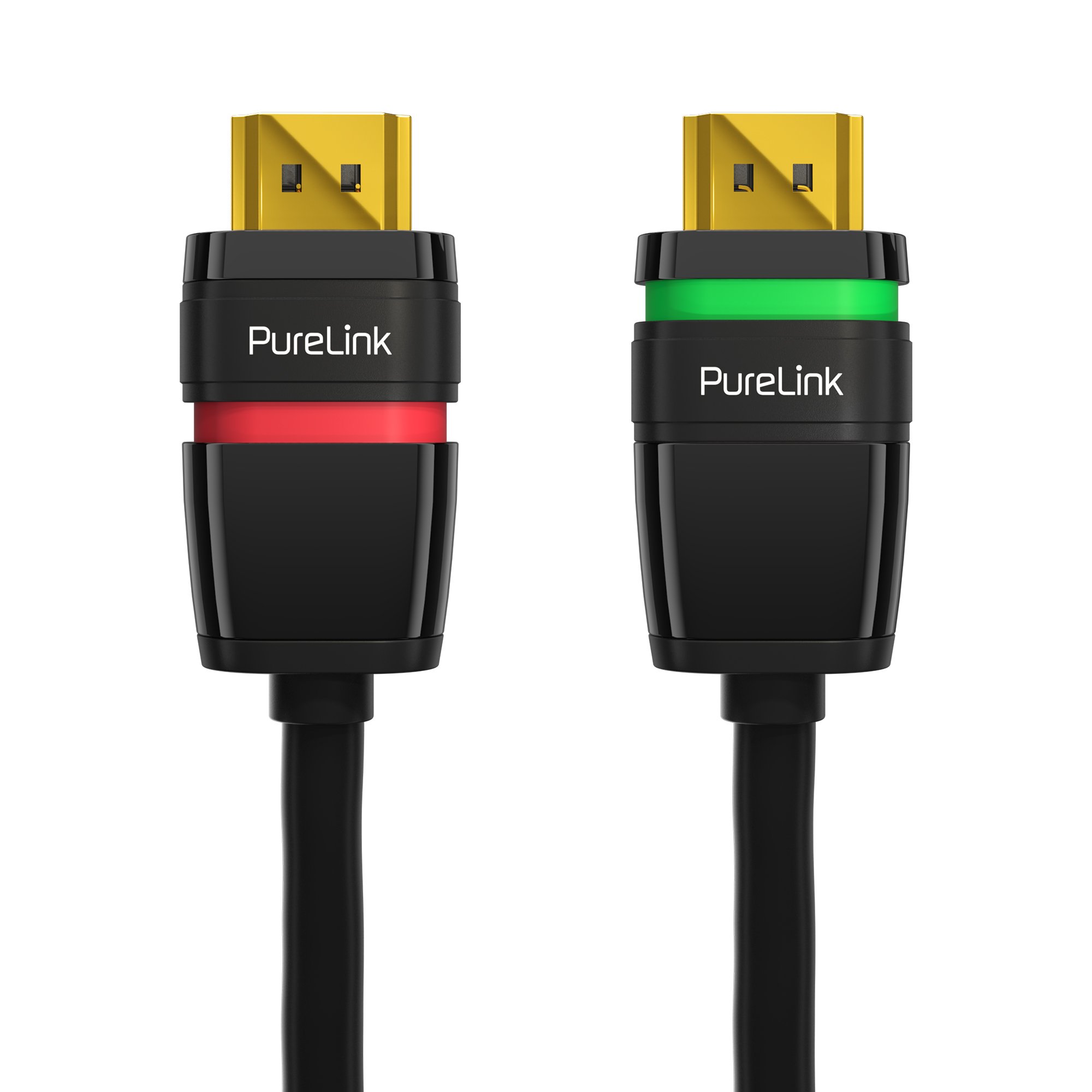 PureLink HDMI Cable Ethernet Halogen Free with Safety Lock HDMI 2.0 Compatible UltraHD Resolution up to 4096 x 2304 pixels (4K2K Quad FullHD 2160p), FullHD 3D Compatible, Black