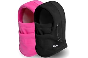 OLIUMT Kids Balaclava Ski Mask Heavyweight Fleece Face Cover Warmer for Cold Weather Windproof Winter Hat Balaclava for Boys Girls