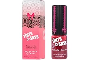 Elizabeth Mott Tints & Sass Rosy Lip Stain and Cheek Tint - Cruelty Free Lip and Cheek Tint For All Skin Types (10g/0.35oz)