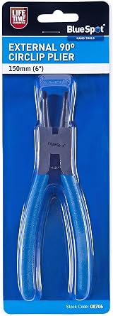 Blue Spot Tools External Circlip Plier 150 mm 90° Tip Carbon Steel view 2