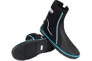 5mm Dive Boots, Diving Boots with Non-Slip Rubber Sole, Water Boots for Men Women, Surf Boots Neoprene Booties for Snorkeling