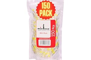 Nicless Premium Disposable Cigarette Filters 8mm - Cigarette Holder and Tar-Nicotine Filtration System for Your Health – Microfilter for Normal/King Size Cigarettes | 150 Filters