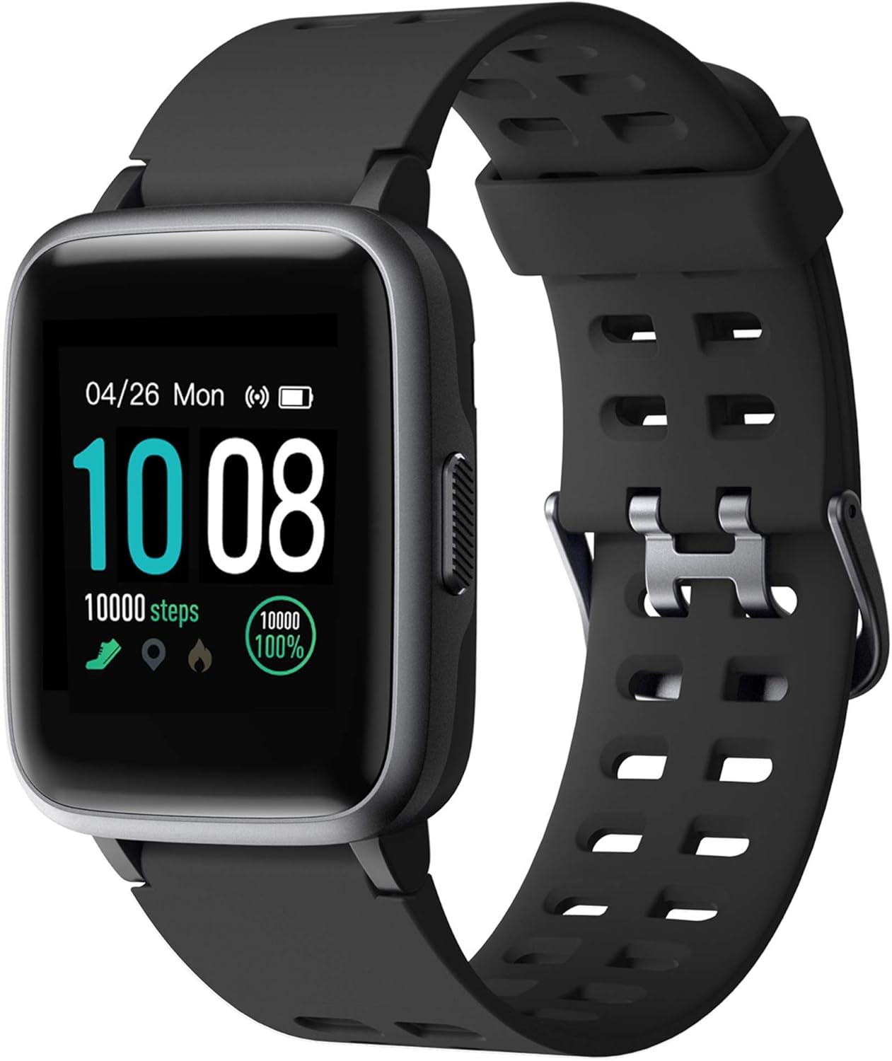 【2019 Más Nuevo】GRDE Reloj Inteligente, Bluetooth V5.0 Smartwatch Deportivo Impermeable 5ATM con Pantalla Completa Táctil Monitor de Ritmo Cardíaco y...