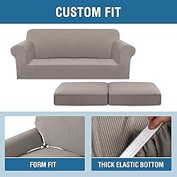 H.VERSAILTEX 3 Piece Stretch Sofa Covers for 2