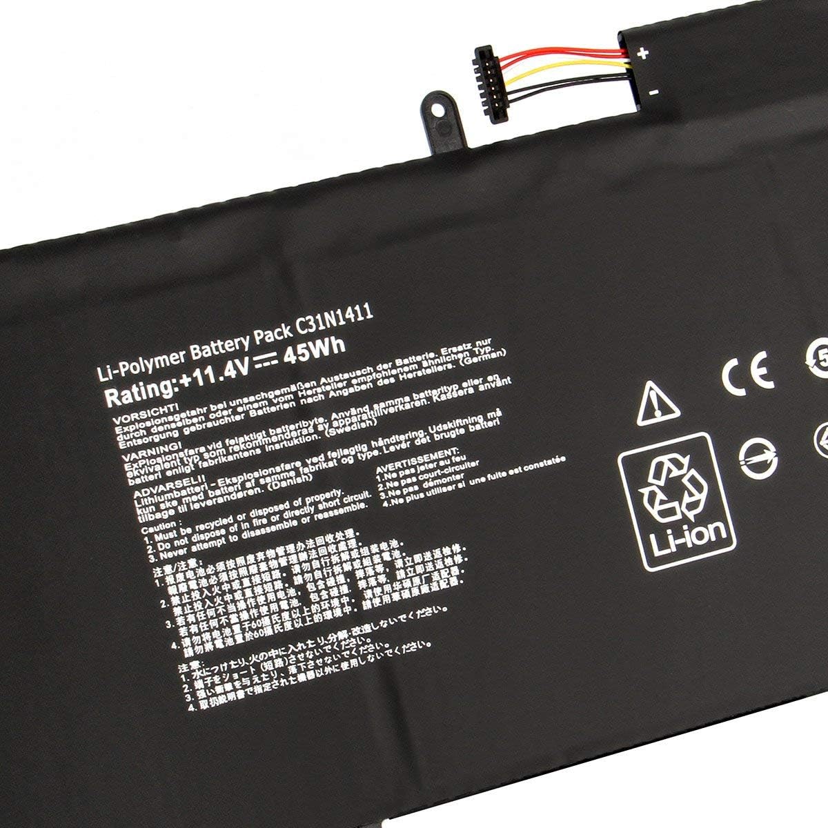 ASKC C31N1411 Laptop Battery for ASUS ZenBook UX305 UX305F UX305FA UX305FA-USM1 UX305UA UX305CA U305 U305F U305FA U305FA5Y71 U305FA5Y10 11.4V 45Wh - Image 4