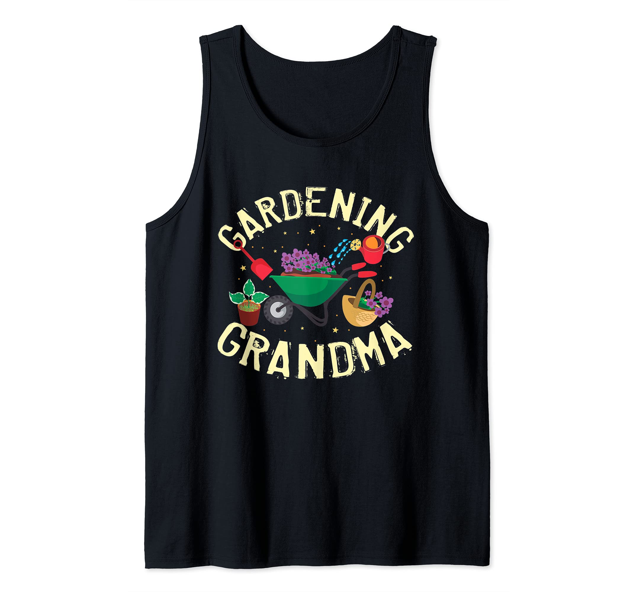 Gardening Grandma, Cute Hobby Gardener Themed Tank Top