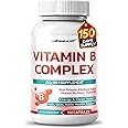 NESSARIT Vitamin B Complex - High Potency with Thiamin, Riboflavin, Niacin Vitamin B6, Folate, Vitamin B12 -Energy, Focus, Hair, Skin, Nails Support - 150 Count - Made & Tested in The USA