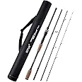 Goture Travel Fishing Rods, 4 Piece Fishing Pole with Case/Bag, Casting/Spinning Rod,Ultralight Fishing Baitcasting Rod 7ft for Saltwater Trout, Bass, Walleye, Pike