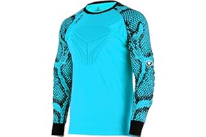 Levelty Soccer Goalkeeper Jersey Adult/Youth Elbow Padded Long Sleeve Goalie Shirt Men Women Kids Goalkeeper Jersey