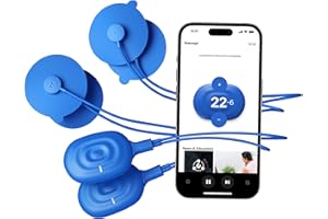 Therabody PowerDot 2.0 Duo - Stim TENS Unit for Pain Relief - Bluetooth Electrical Muscle Stimulation Device, 2 Smart Wireless NMES & TENS Pods for Muscle Pain, PMS and Menstrual Period Cramps (Blue)