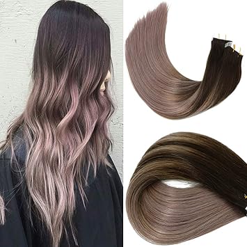 2019 Fashion Hair Color Huayi Brown To Milky Lavender Pink Mauve