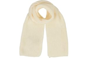 CaySep Warm Kids Winter Knit Scarves Soft Knitted Neck Warmer Scarf Fashion Solid Color Scarf for Boys Girls