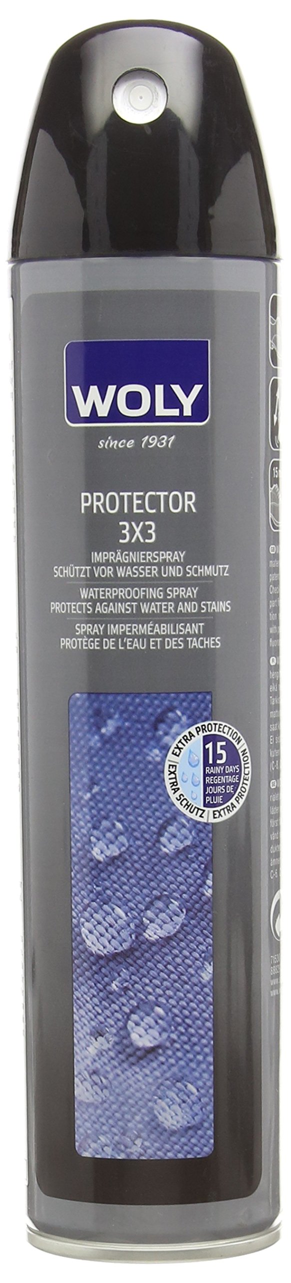Woly Unisex Protector Waterproof 3x3 Spray Shoe Treatments Polishes, Neutral, 300.00ml UK