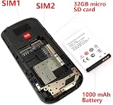 uleway Big Button Mobile Phone for Elderly GSM Unlocked SOS Dual SIM Black view 9