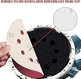 KONGMING 25 Pcs 225mm Sanding Discs P80 Hook and Loop 9 inch 10 Hole view 5