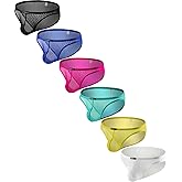 Hanhepee Men's Low Rise Soft Sexy See Through Lace Briefs Contour Pouch Comfort Underwear