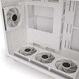 SaharaGaming M808W White Mini-ITX M-ATX Gaming Case 4x ARGB PWM Fans Tempered view 9