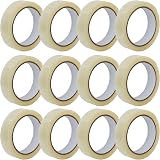 Coselena 12 Pack Cellotape Roll 24mm x 66m Heavy Duty Packing Tape