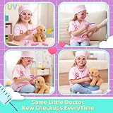 MELAND Doctors Set for Kids 24pc Vet Doctor Kit with Dress Up Costume view 6