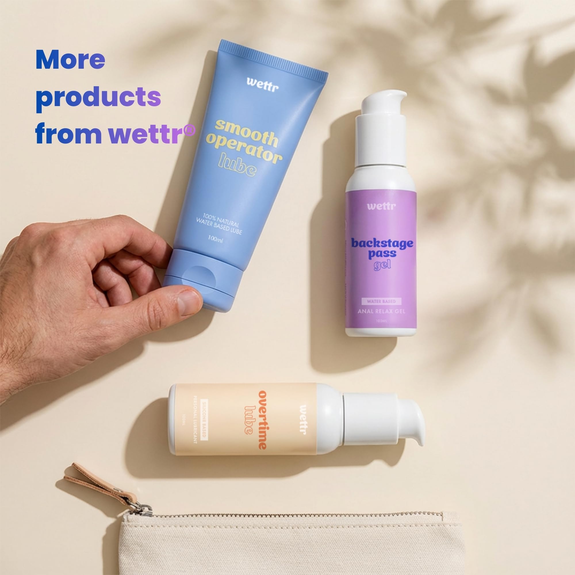 100% natürliches wasserbasierendes Gleitgel, 100 ml, Extrem Hautfreundlich, Kondom- & Toy-kompatibel | Langanhaltend, nicht klebrig, pH-hautneutral – Smooth Operator by wettr 9