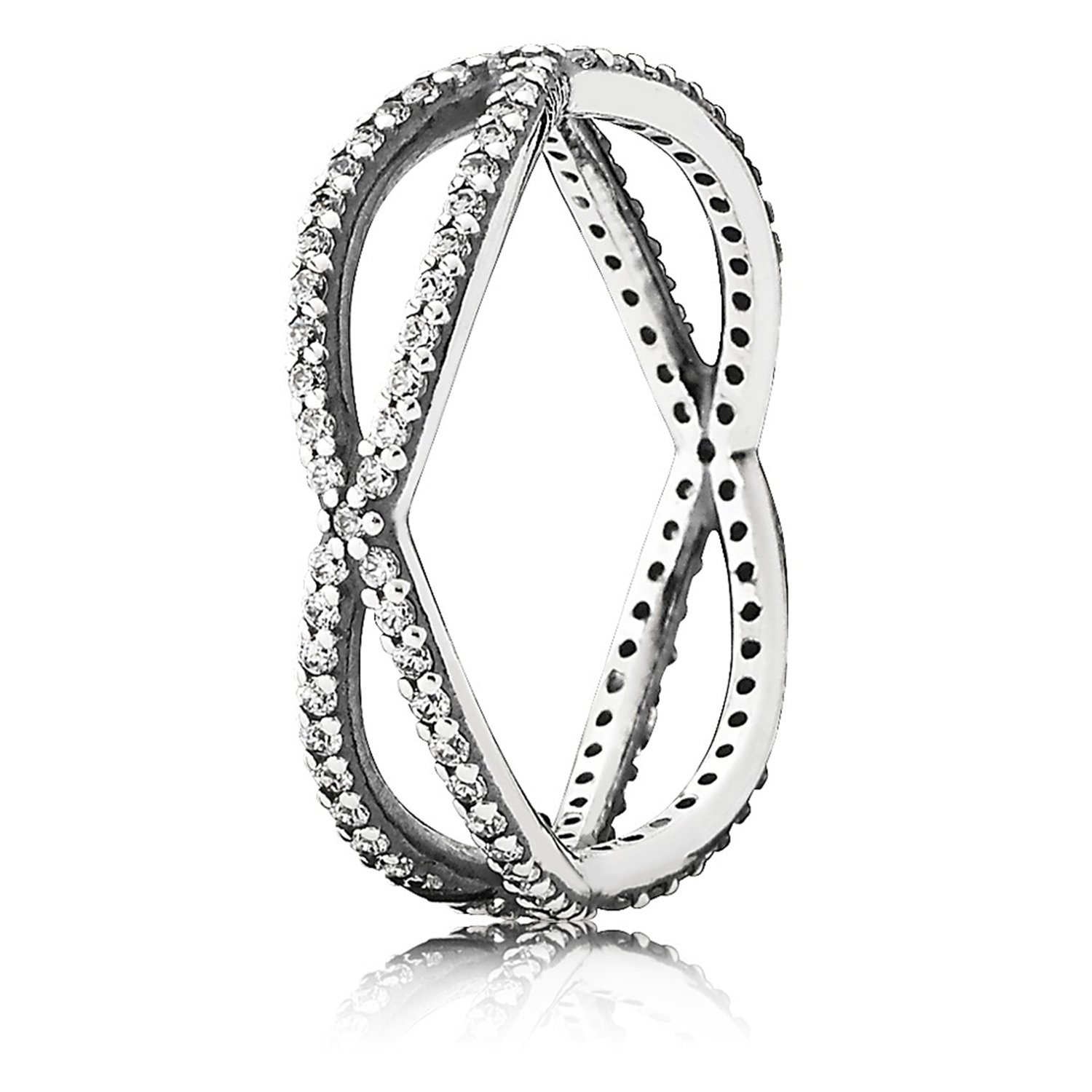 Pandora Women 9 k (375) Silver Zircon Rings