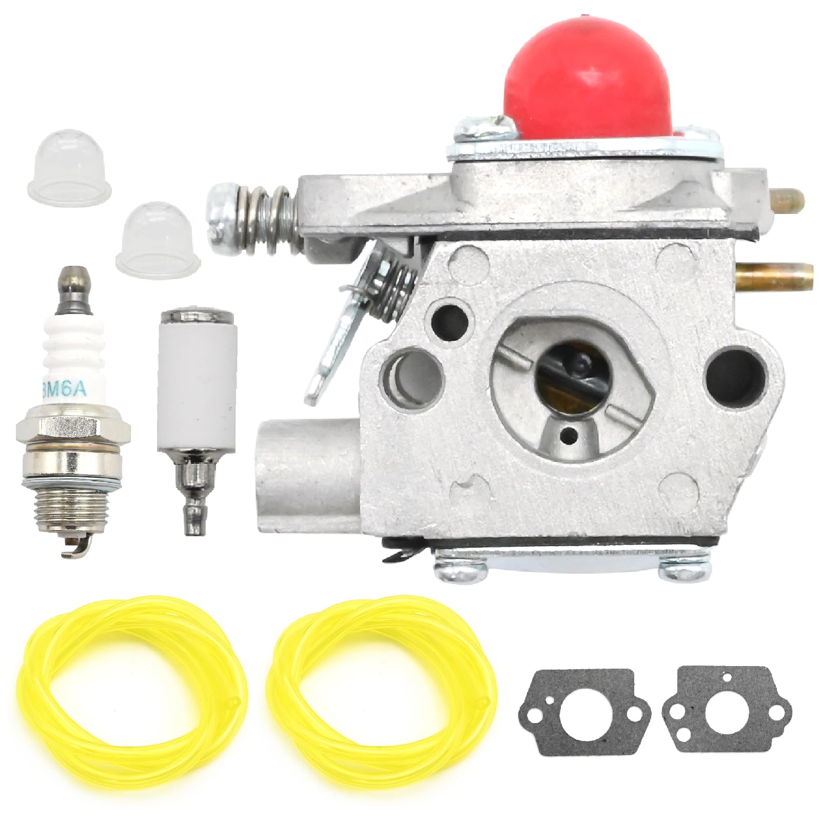 Hoypeyfiy 530071635 Carburettor Carb Kit with Fuel Filter Primer Pumb Replacement for Colibri T210 T210 T240 T241 T250 Replacement for Craftsman Replacement for Husqvarna 530069990 530069754