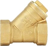 Akozon 1" BSP Brass Y Strainer Filter Valve Connector for Water Oil Separation view 6