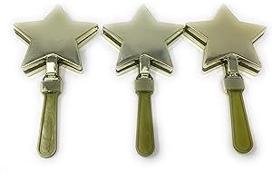 Funiverse 20 Bulk Star Hand Clapper/Team Spirit Noise Maker Assortment - Perfect New Years Party Favor (Gold)