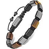 RTZN® Triple Protection Bracelet for Men – Premium Artisan Handcrafted Authentic Tiger Eye, Black Obsidian & Hematite Bracelet for Men – 8mm Protection Stones Mens Bead Bracelets