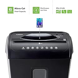 Aurora High-Security 6-Sheet Micro-Cut Paper Credit