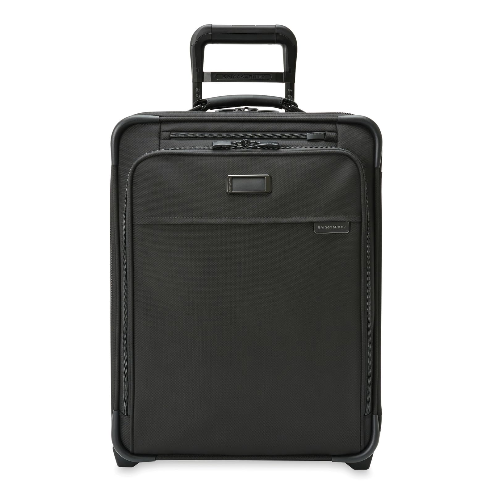 Briggs & Riley Global 2-Wheel Expandable Carry On - Luggage for International Travel, Suitcases with Wheels, Softside Rolling Bag for Men & Women, Self-Repairing Zipper - Baseline Collection, Black
