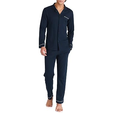 Pyjama Homme Hiver Chaud - Ensemble Chemise Manches Longues + Pantalon, Tissu Doux, Coupe Ample, Pour Nuit Et Détente à La Maison - 2