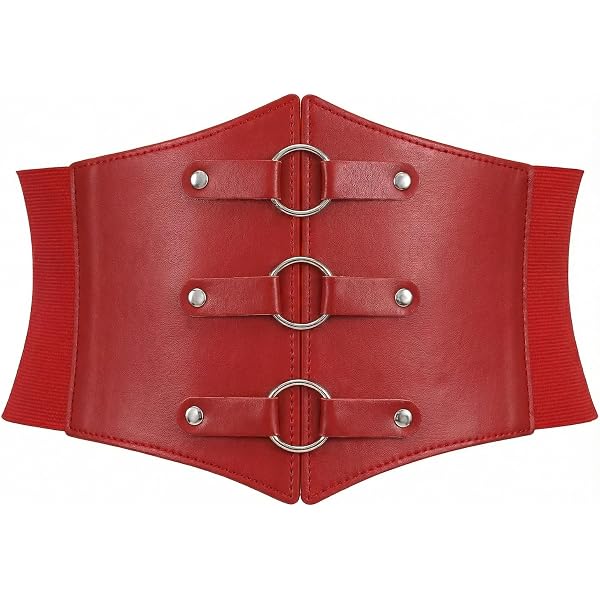 GRACE KARIN Corset Belt for Women Black Elastic Wide Waist  display picture 2