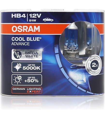 Amazon.com: Osram H7 12V 55W 5000K 62210CBA COOL BLUE ADVANCE Auto