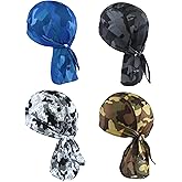 Cooling Helmet Liners - Do Rag Skull Caps for Men - Cooling Head Wraps, Hard Hat Liner - Motorcycle Pirate Bandana