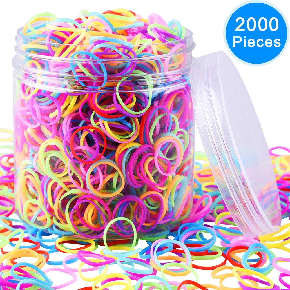 Amazon Com Eaone 2000 Pieces Multi Color Rubber Bands Small
