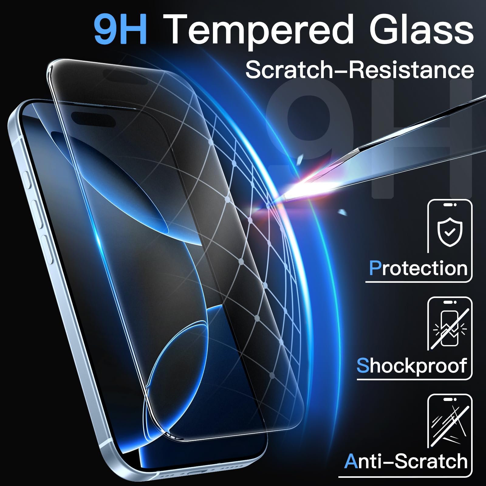 Matte Screen Protector for iPhone 17 / 17 Air / 17 Pro / 17 Pro Max, 2-Pack