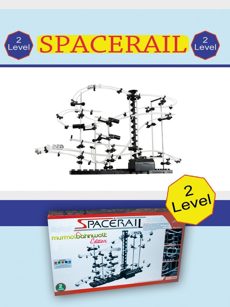 MarbleRunWorld MB447 Level 2 Spacerail Marble Run for Teenagers and Adults