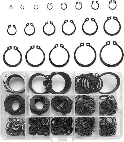 Lemiyoo 510pc Circlip C-Clip E-Clip Retaining Rings Assortment 3-32mm Internal