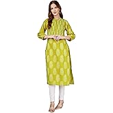 ladyline Womens Cotton Bandhani Printed Long Tunic Top Embroidered with Bishop Sleeves – Ethnic Kurta Kurti for Casual wear